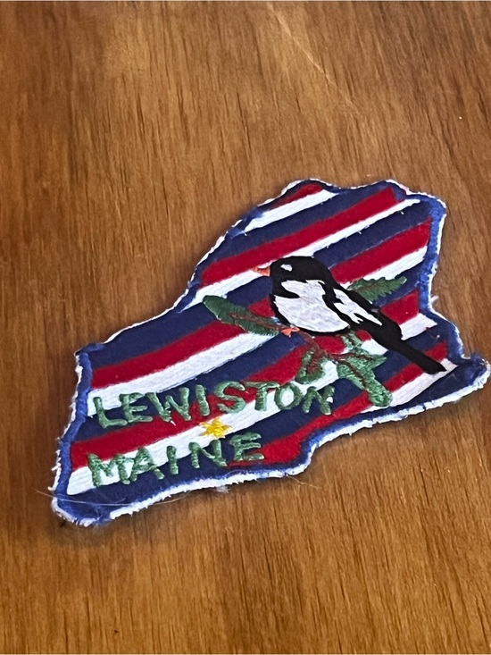 Accessories - Lewiston Maine Chicadee Patch Handmade Embroidered Custom